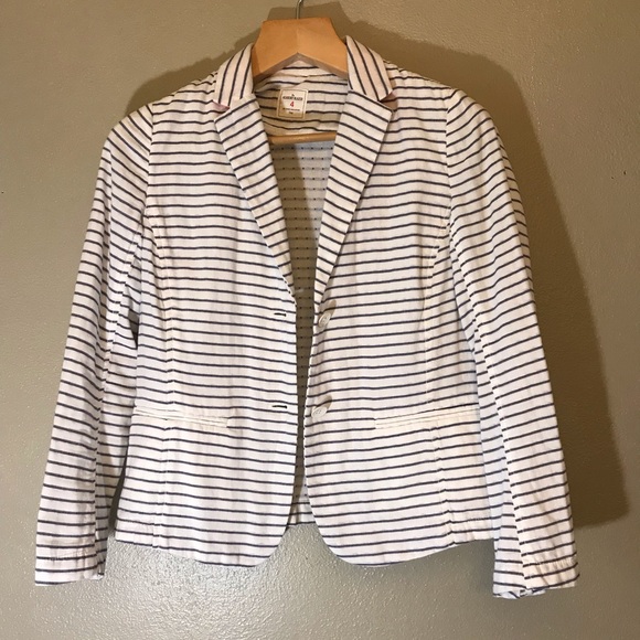 Gap The Academy Blazer White with Blue Stripes - Picture 4 of 6